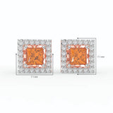 Gem Pop Ruby Oval Spark Studs
