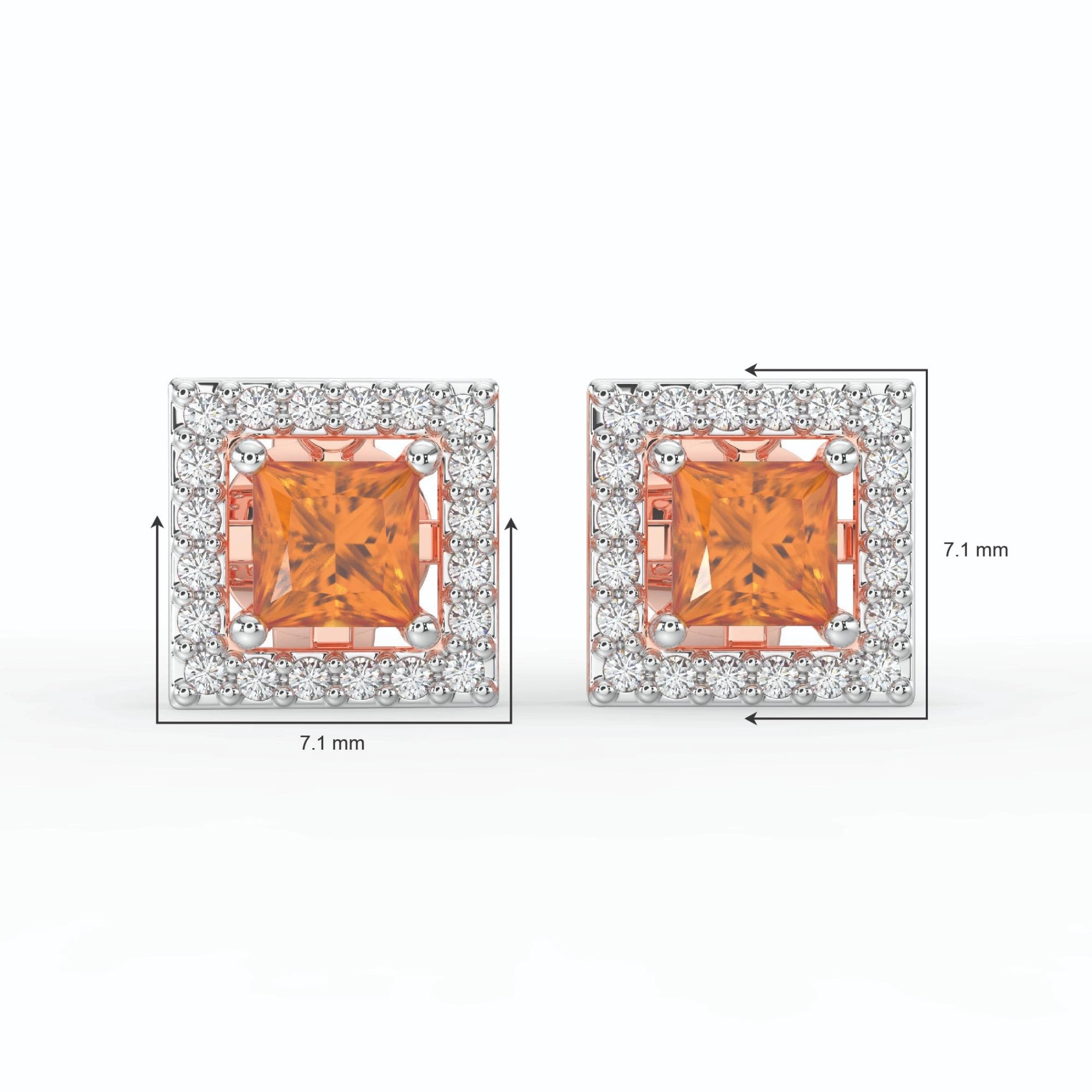 Gem Pop Ruby Oval Spark Studs