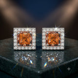 Gem Pop Ruby Oval Spark Studs