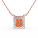 Gem Pop Azure Majesty Halo Pendant