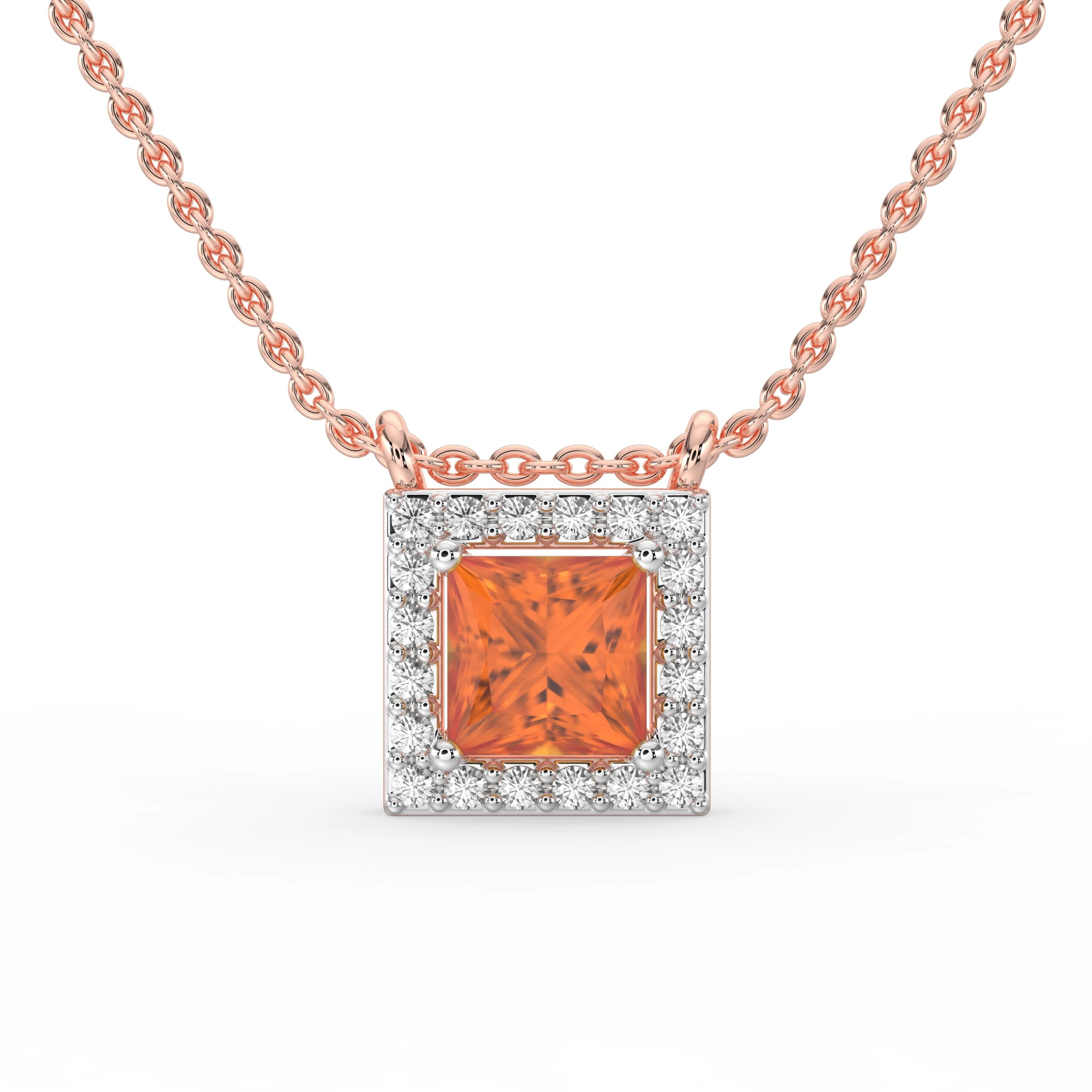 Gem Pop Azure Majesty Halo Pendant