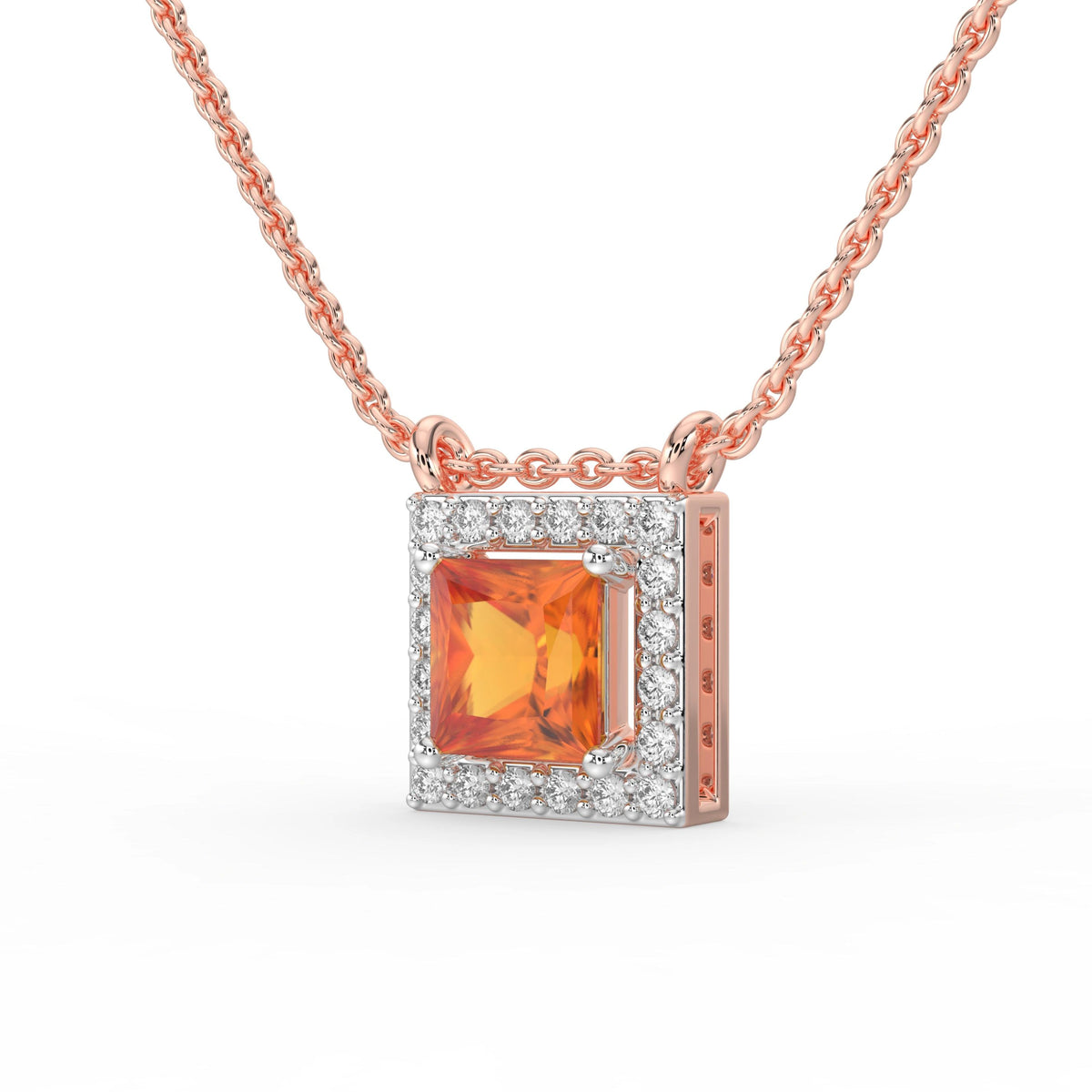 Gem Pop Azure Majesty Halo Pendant
