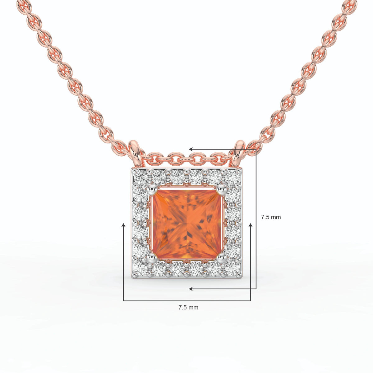 Gem Pop Azure Majesty Halo Pendant