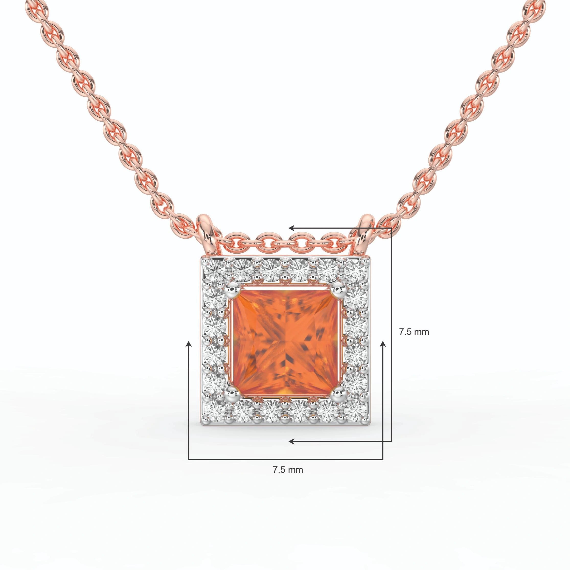 Gem Pop Azure Majesty Halo Pendant