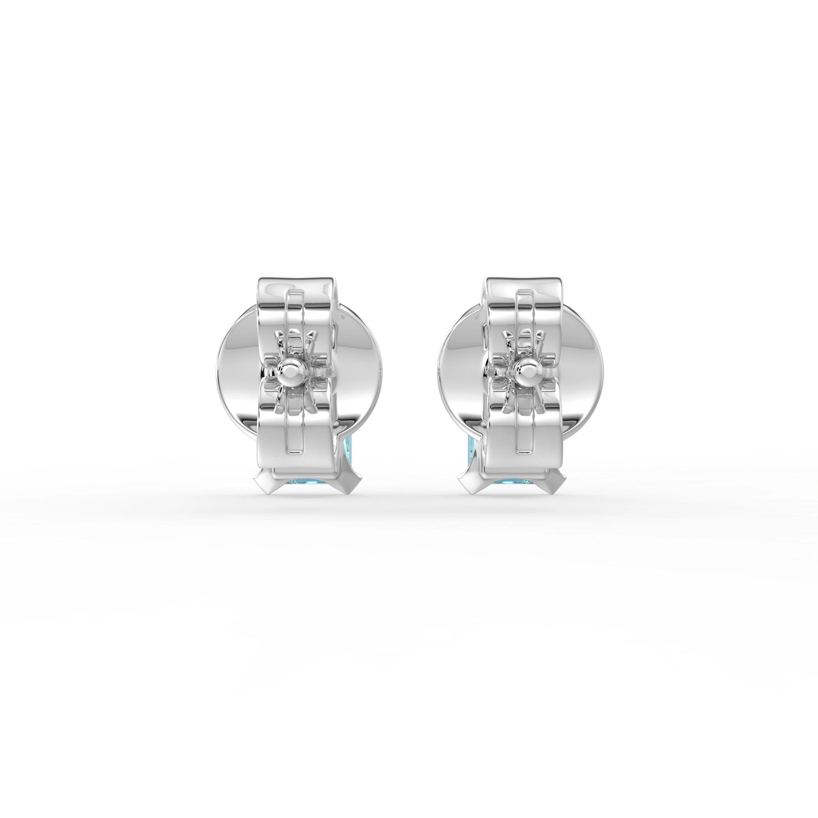 Gem Pop Midnight Blue Square Spark Stud Earrings