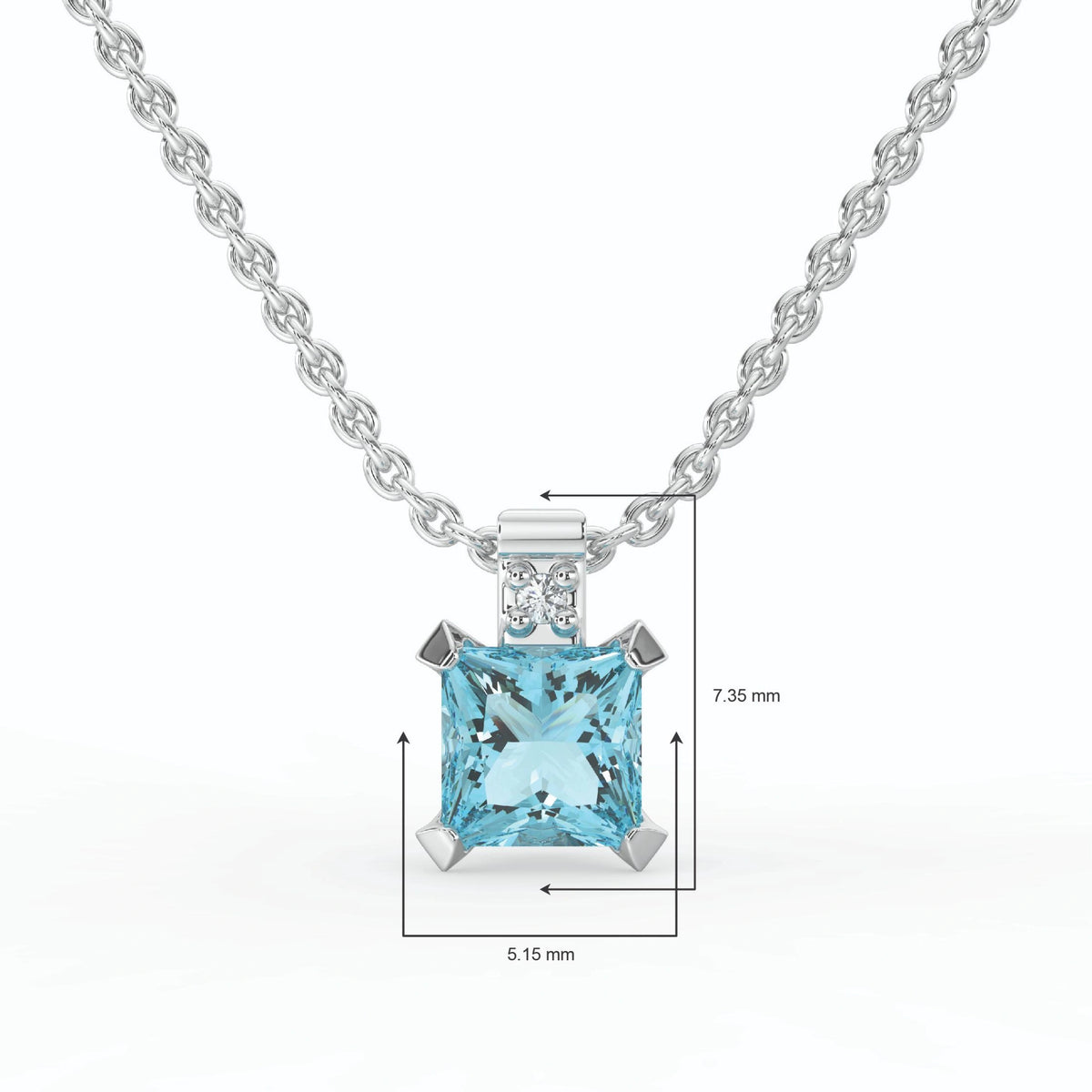 Gem Pop Sapphire Sovereign Drop Pendant