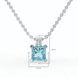 Gem Pop Sapphire Sovereign Drop Pendant