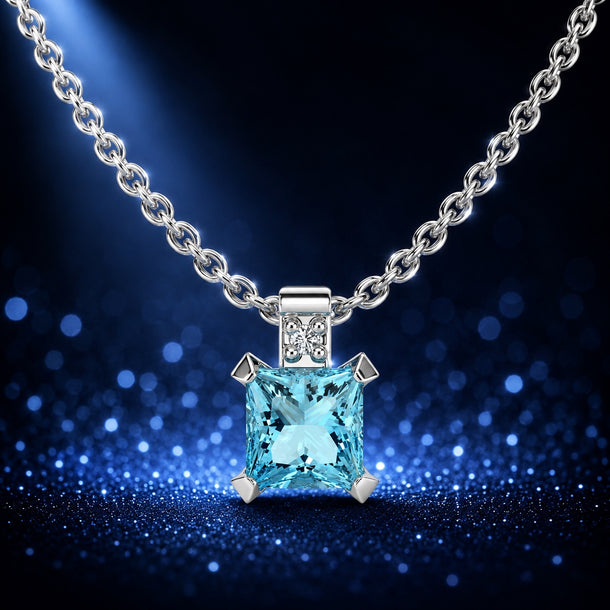 Gem Pop Sapphire Sovereign Drop Pendant