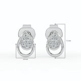 Celeste Dewdrop Spark Teardrop Stud Earrings