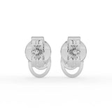 Celeste Radiant Halo Oval Spark Stud Earrings