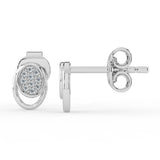 Celeste Radiant Halo Oval Spark Stud Earrings