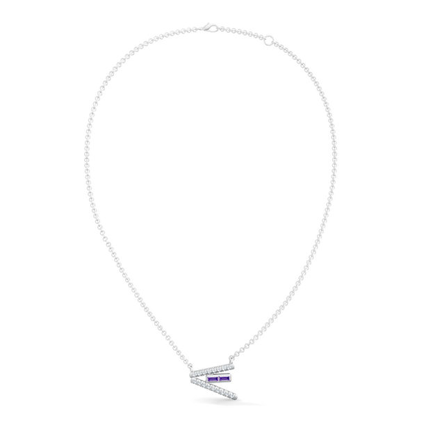 Gem Pop Violet Sleek Linear Glow Pendant
