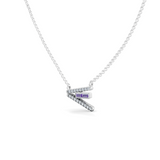 Gem Pop Violet Sleek Linear Glow Pendant