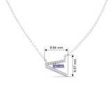 Gem Pop Violet Sleek Linear Glow Pendant