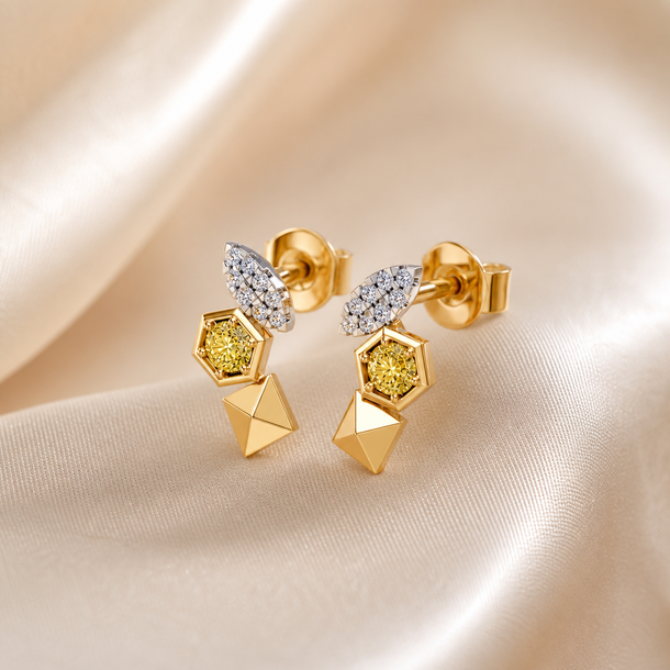 Gem Pop Golden Radiance Architectural Studs