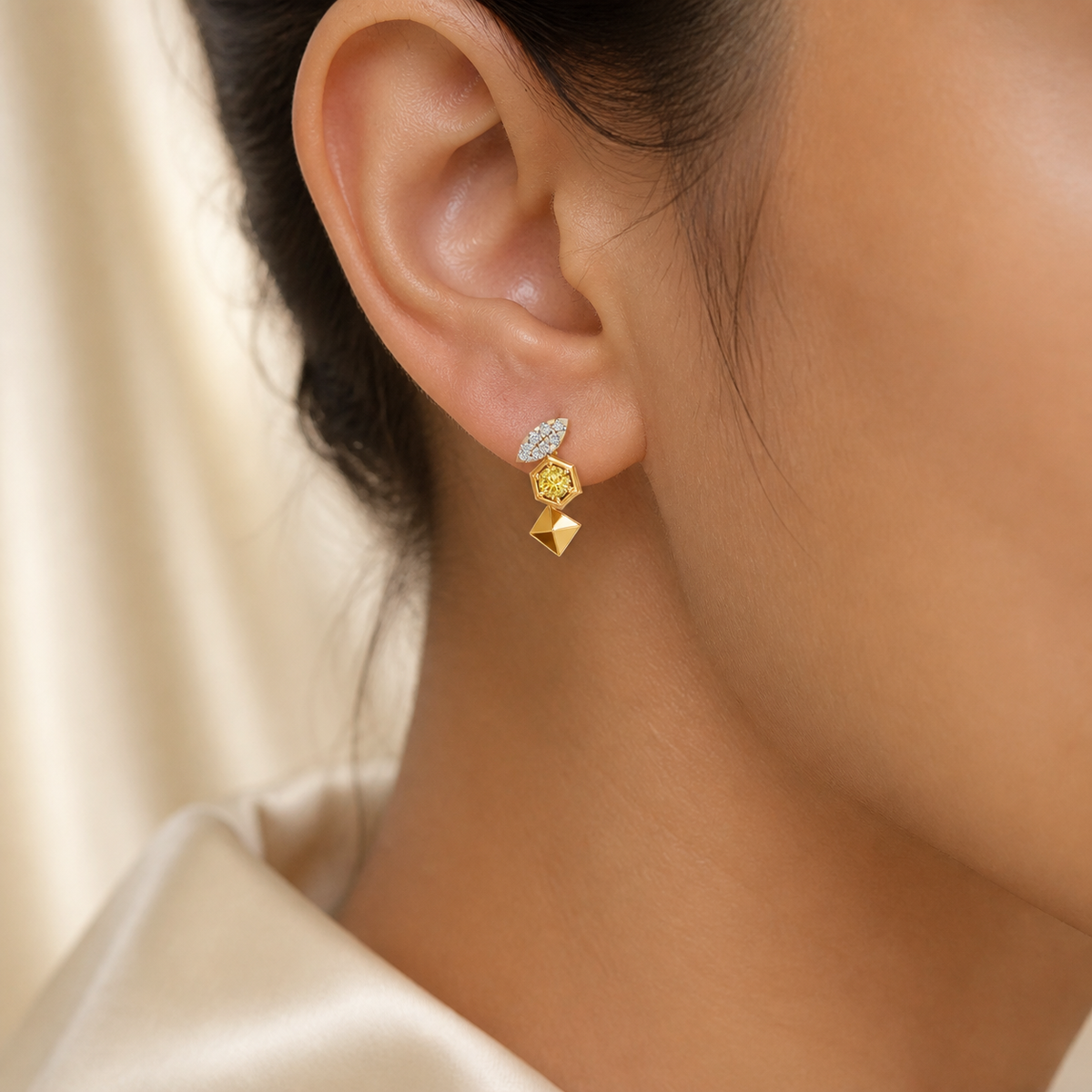 Gem Pop Golden Radiance Architectural Studs