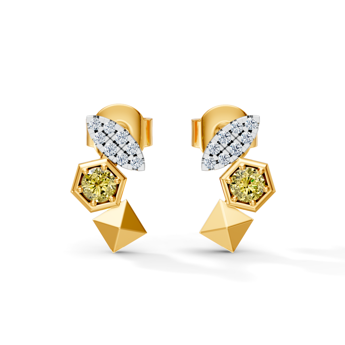 Gem Pop Golden Radiance Architectural Studs