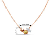Gem Pop Golden Hexa Luminous Geometric Halo Pendant
