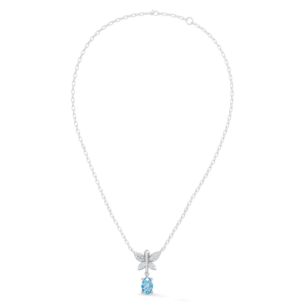 Gem Pop Azure Flutter Pear Drop Pendant