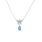 Gem Pop Azure Flutter Pear Drop Pendant