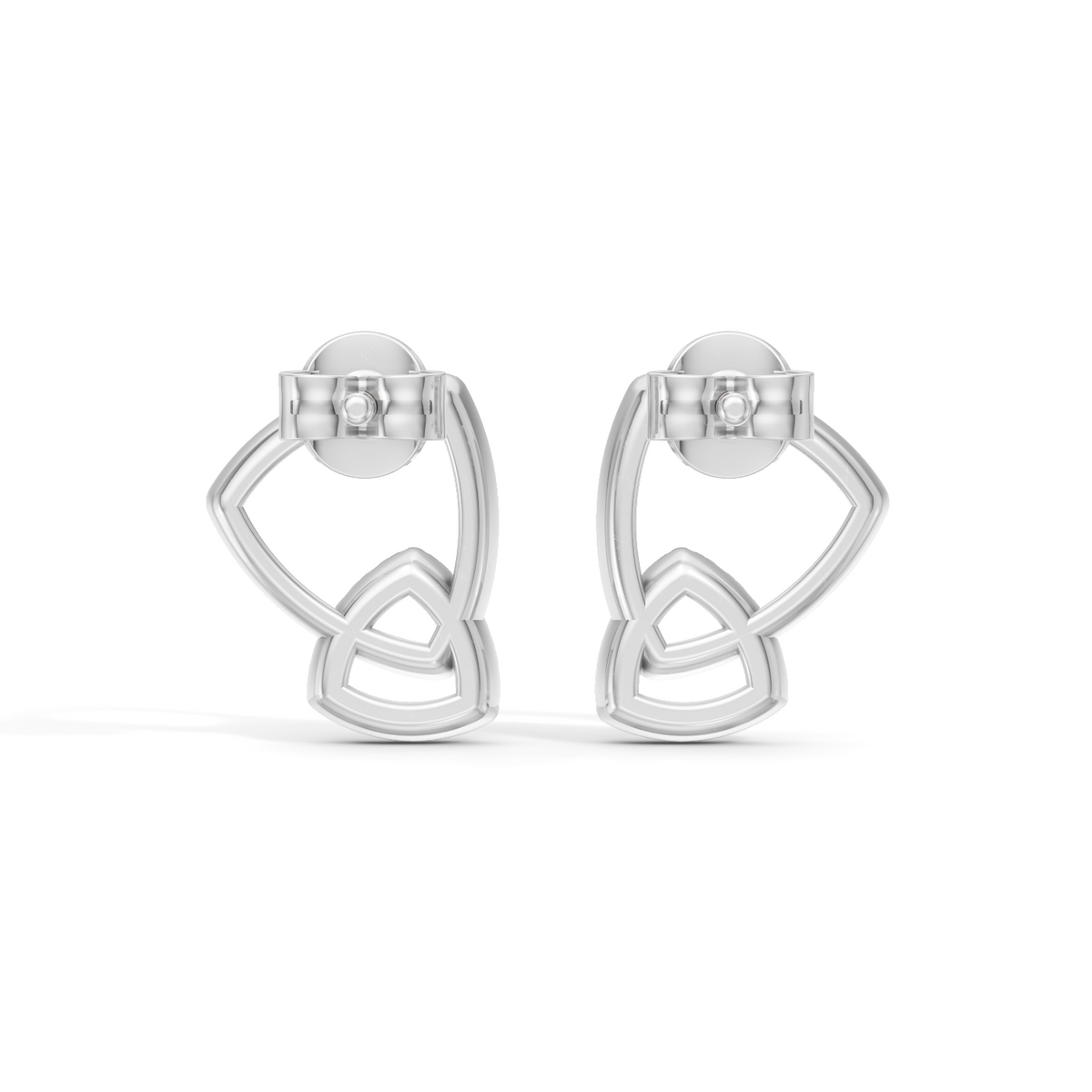 Gem Pop Violet Interlace Curved Loop Studs