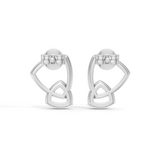 Gem Pop Violet Interlace Curved Loop Studs