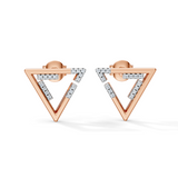 Celeste Sleek Spark Open Triangle Studs