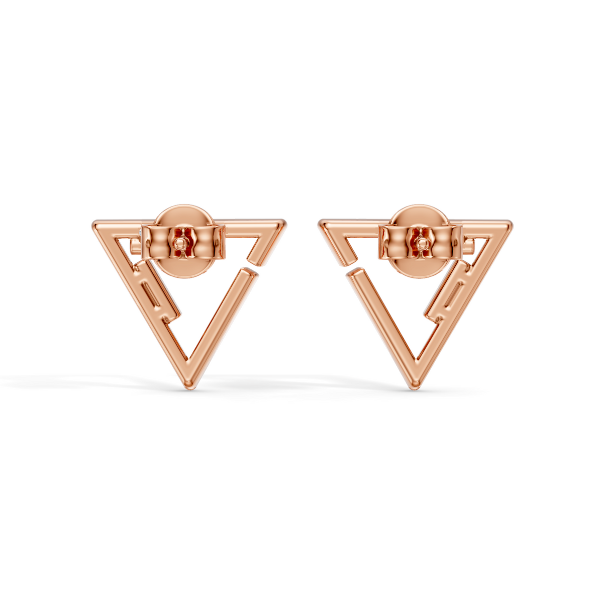 Celeste Sleek Spark Open Triangle Studs
