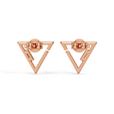 Celeste Sleek Spark Open Triangle Studs