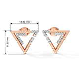Celeste Sleek Spark Open Triangle Studs