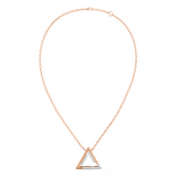 Celeste Sleek Linear Triangle Pendant