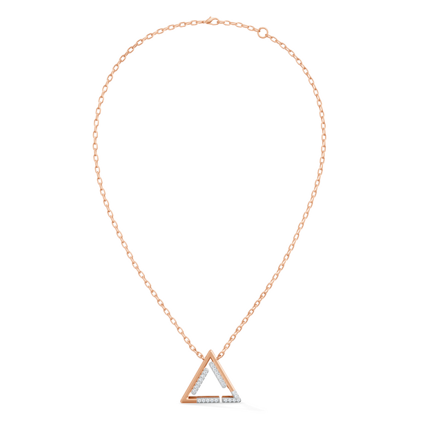 Celeste Sleek Linear Triangle Pendant
