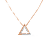 Celeste Sleek Linear Triangle Pendant