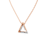 Celeste Sleek Linear Triangle Pendant