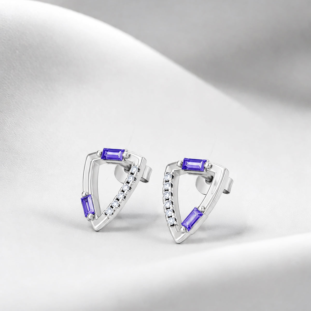 Gem Pop Prism Triangle Spark Studs
