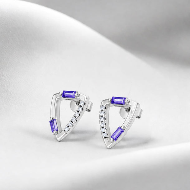 Gem Pop Prism Triangle Spark Studs