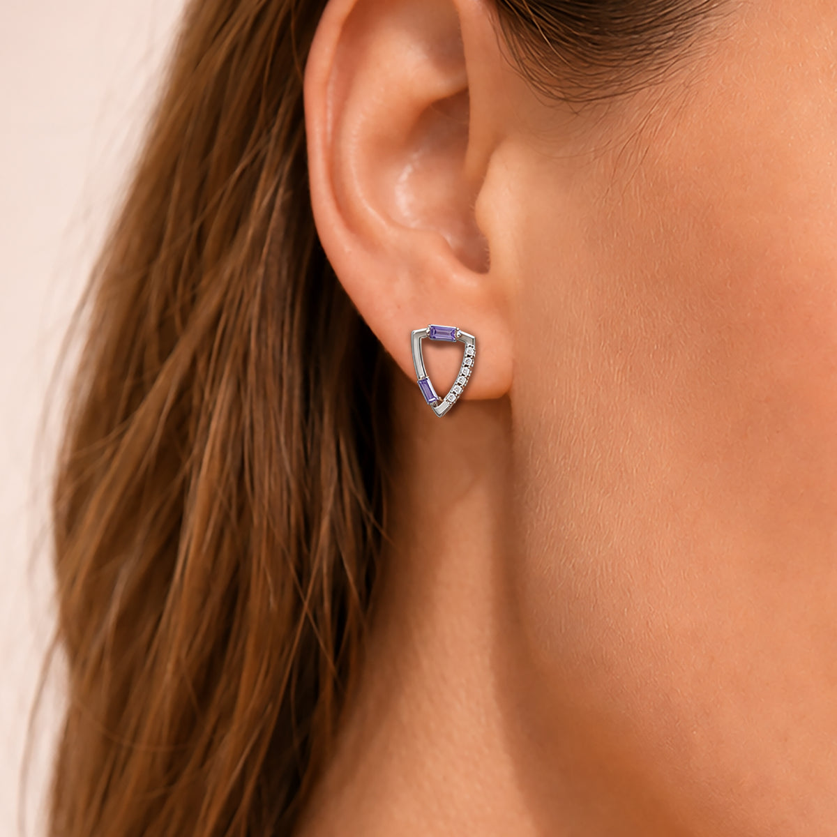 Gem Pop Prism Triangle Spark Studs