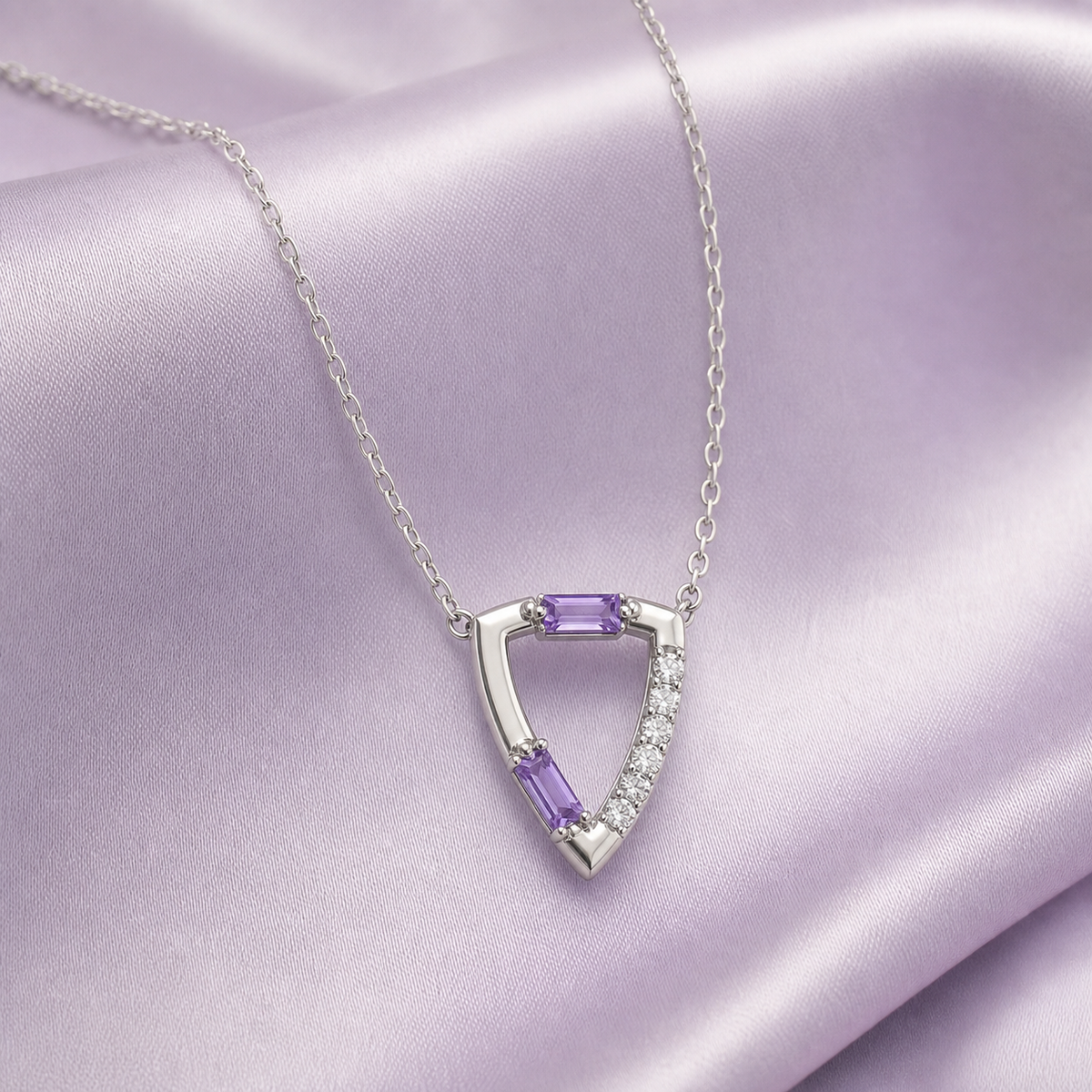 Gem Pop Prism Triangle Spark Pendant