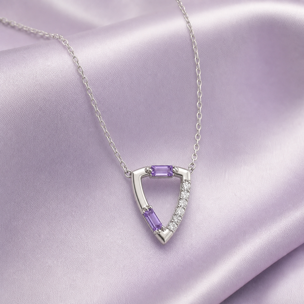 Gem Pop Prism Triangle Spark Pendant