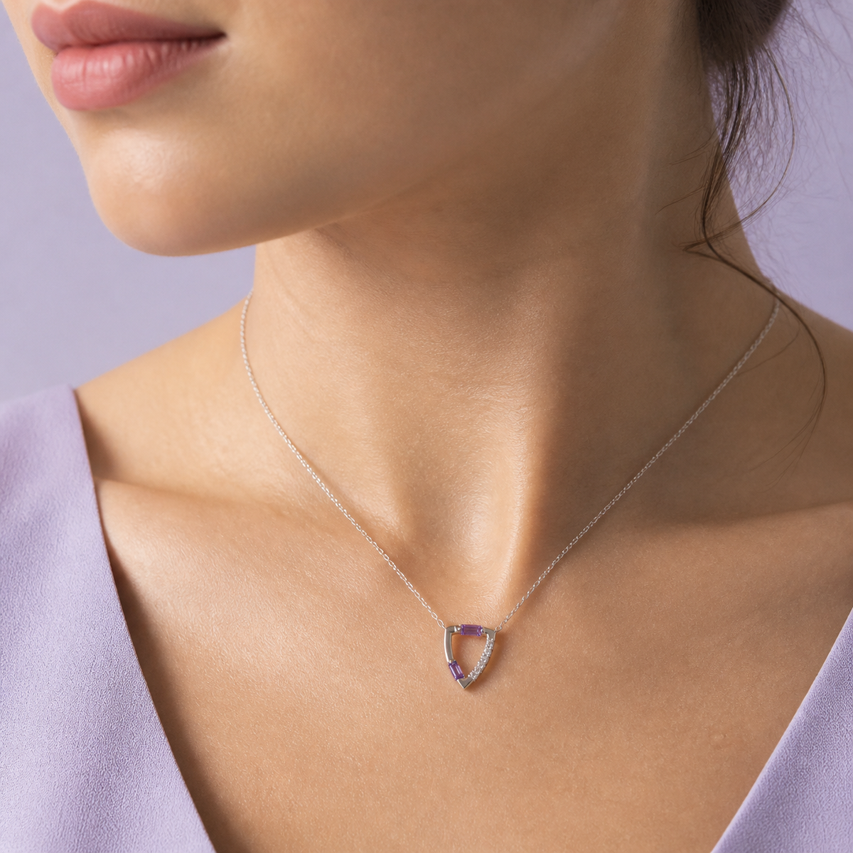 Gem Pop Prism Triangle Spark Pendant