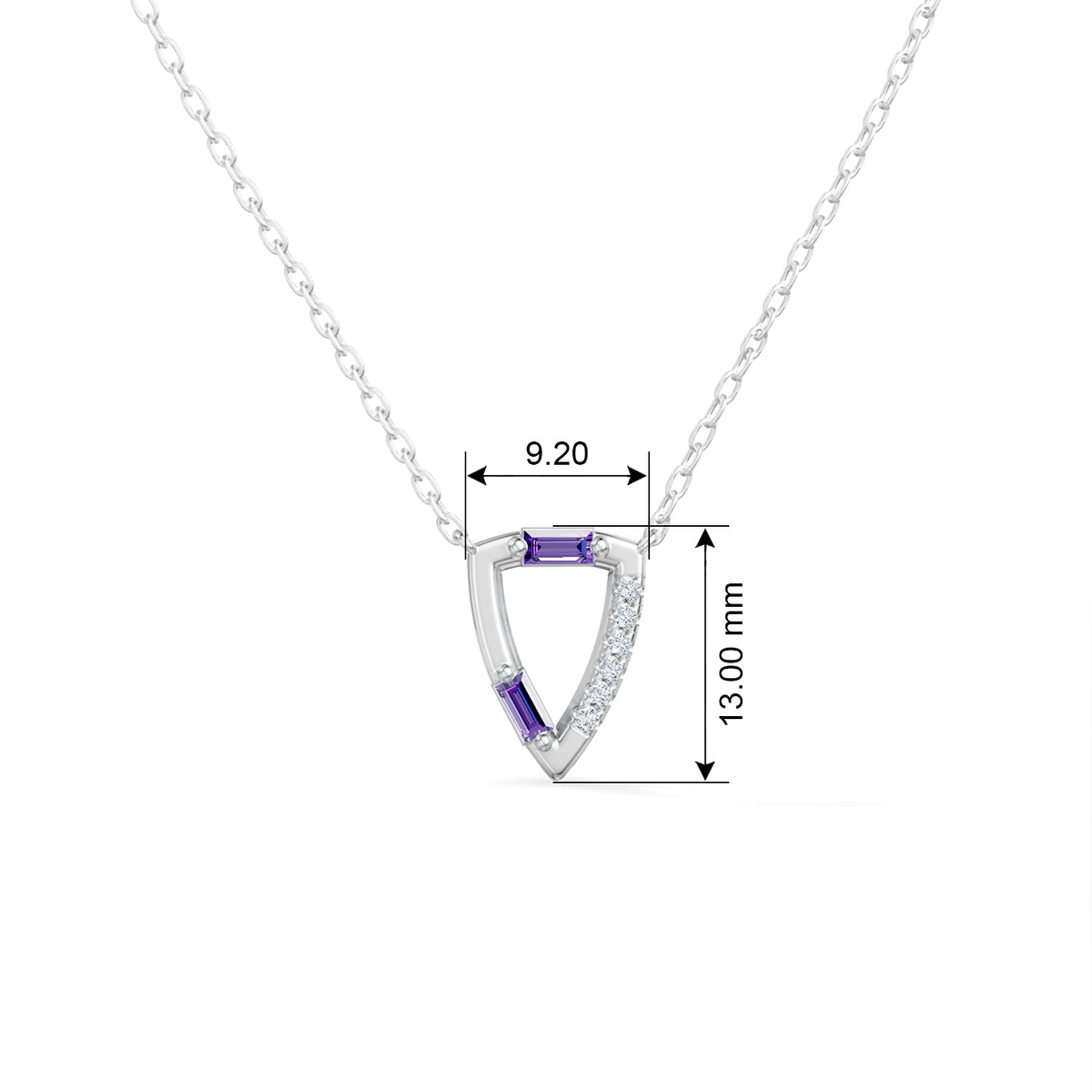 Gem Pop Prism Triangle Spark Pendant