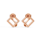 Celeste Geometric Interlace Diamond Studs