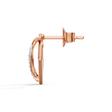 Celeste Geometric Interlace Diamond Studs