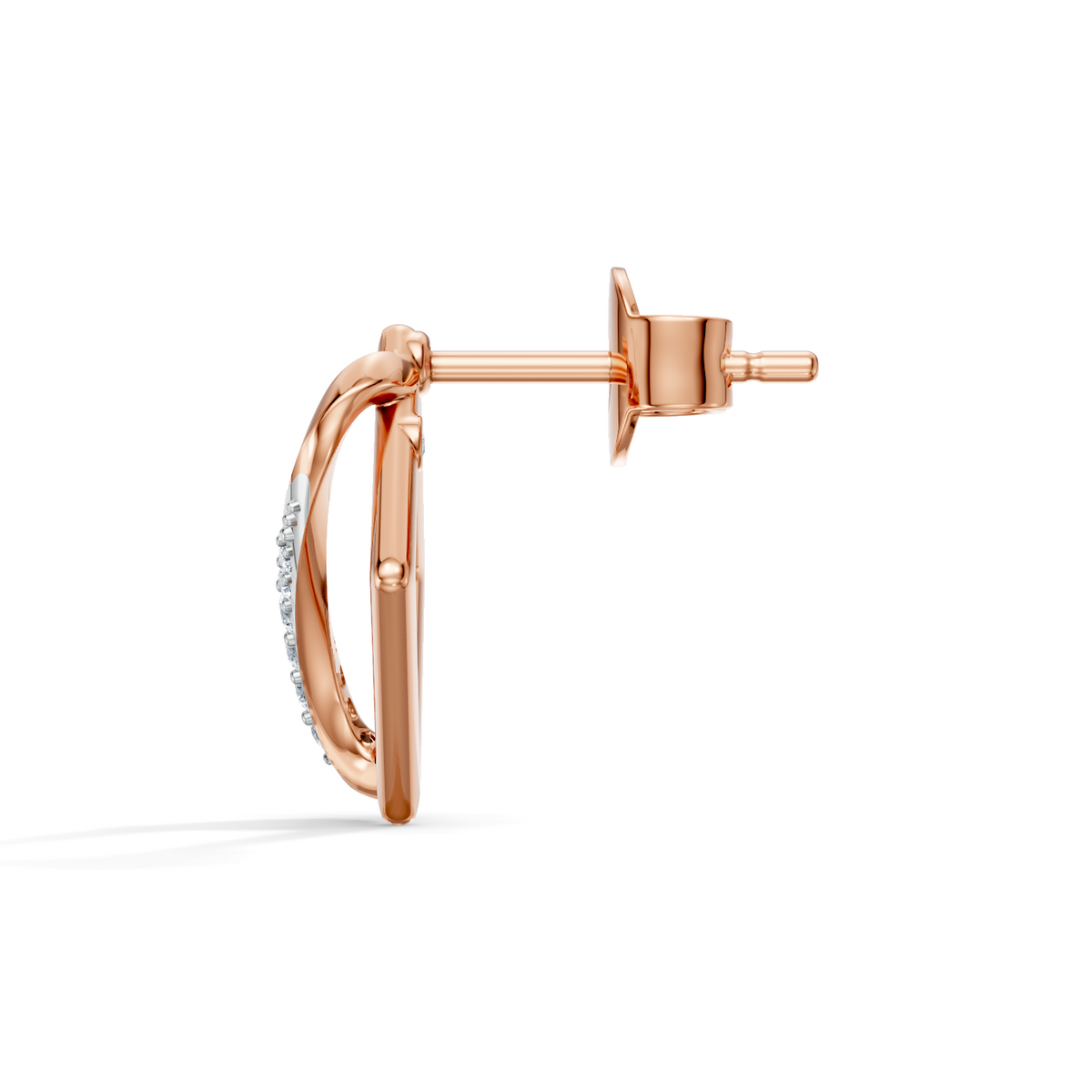 Celeste Geometric Interlace Diamond Studs