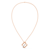 Celeste Geometric Interlace Diamond Pendant
