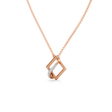 Celeste Geometric Interlace Diamond Pendant