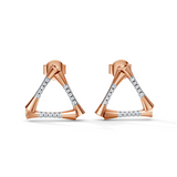 Celeste Angular Grace Triangle Studs