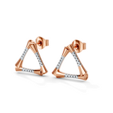 Celeste Angular Grace Triangle Studs