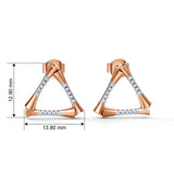 Celeste Angular Grace Triangle Studs