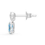 Celeste Bow Eternal Heart Drop Twirl Radiance Studs